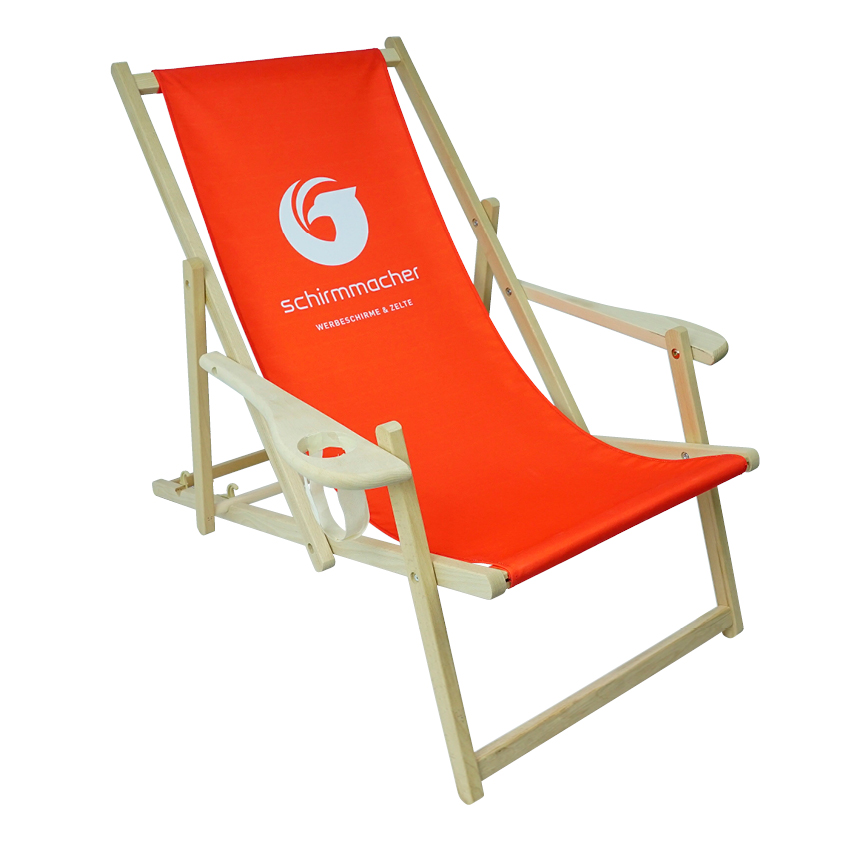 Classic Drink - Getränkehalter Liegestuhl mit Druck